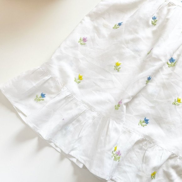 Vintage Emmys Embroidered Floral Pinafore Dress | Size 8 - Picture 3 of 7